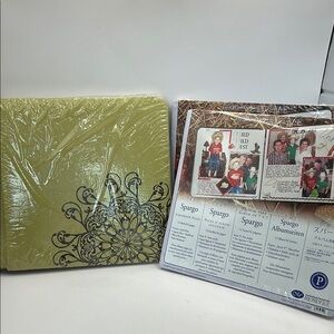 Creative Memories Olive Mandala design Scrapbook Album 7 x 7 with pages